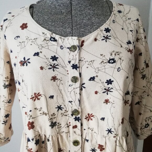 Homemade Button Down Flower Dress - Picture 2 of 7